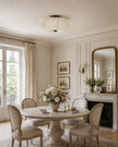 Calvrane Pleated Fabric Semi-Flush Ceiling Light