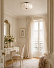 Calvrane Pleated Fabric Semi-Flush Ceiling Light