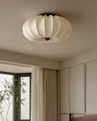 Calvrane Pleated Fabric Semi-Flush Ceiling Light