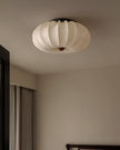 Calvrane Pleated Fabric Semi-Flush Ceiling Light