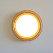 Calvrane Fluted Glass Drum Ceiling Light