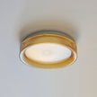Calvrane Fluted Glass Drum Ceiling Light
