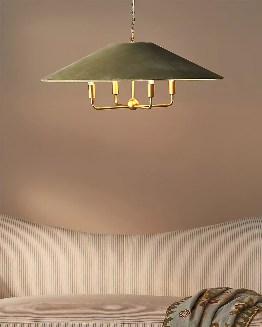 Calvrane Conical Fabric Pendant Light