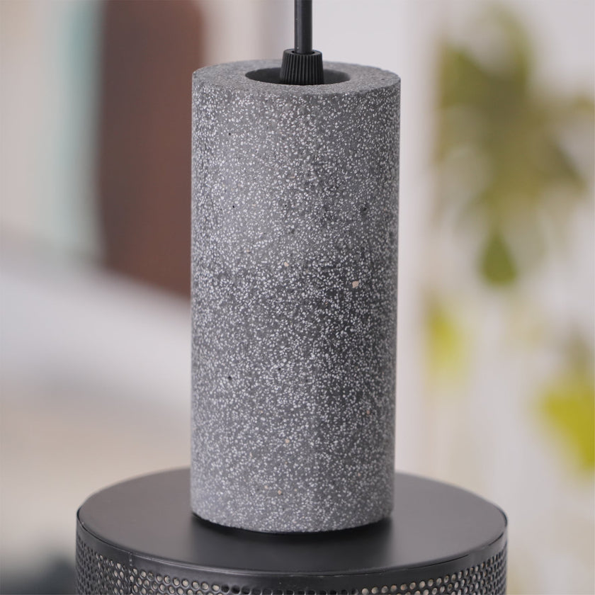 Minimalist Concrete Stone Cylinder Pendant Lamp