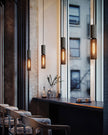 Minimalist Concrete Stone Cylinder Pendant Lamp