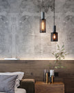 Minimalist Concrete Stone Cylinder Pendant Lamp