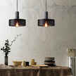 Minimalist Concrete Stone Cylinder Pendant Lamp