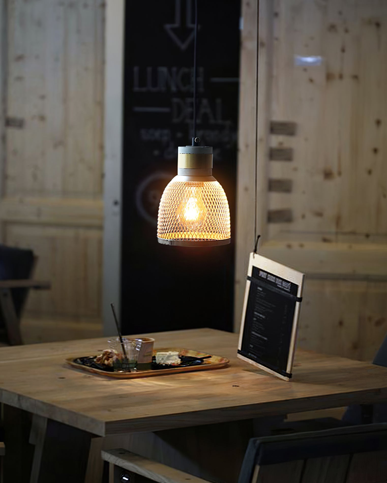 Minimalist Concrete Stone Cylinder Pendant Lamp