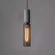 Minimalist Concrete Stone Cylinder Pendant Lamp