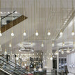 Cut Crystal Brass Bulb Pendant Light