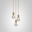 Cut Crystal Brass Bulb Pendant Light