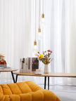 Cut Crystal Brass Bulb Pendant Light