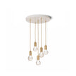 Cut Crystal Brass Bulb Pendant Light
