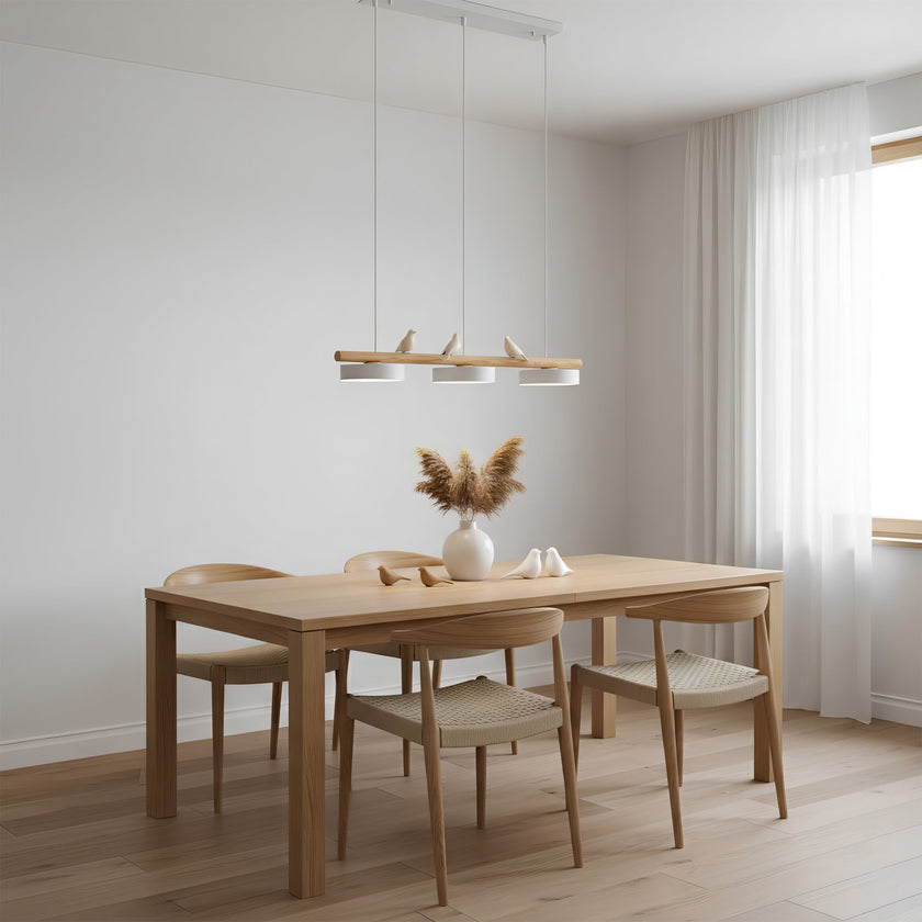 Scandinavian Bird Resin Linear Pendant Lamp