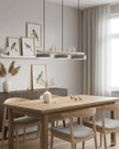 Scandinavian Bird Resin Linear Pendant Lamp