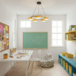 Modern Bird Resin Wood Ring Chandelier
