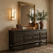 Modern Alabaster Brass Wall Light