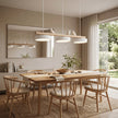 Scandinavian Bird Resin Linear Pendant Lamp