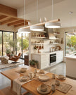 Scandinavian Bird Resin Linear Pendant Lamp