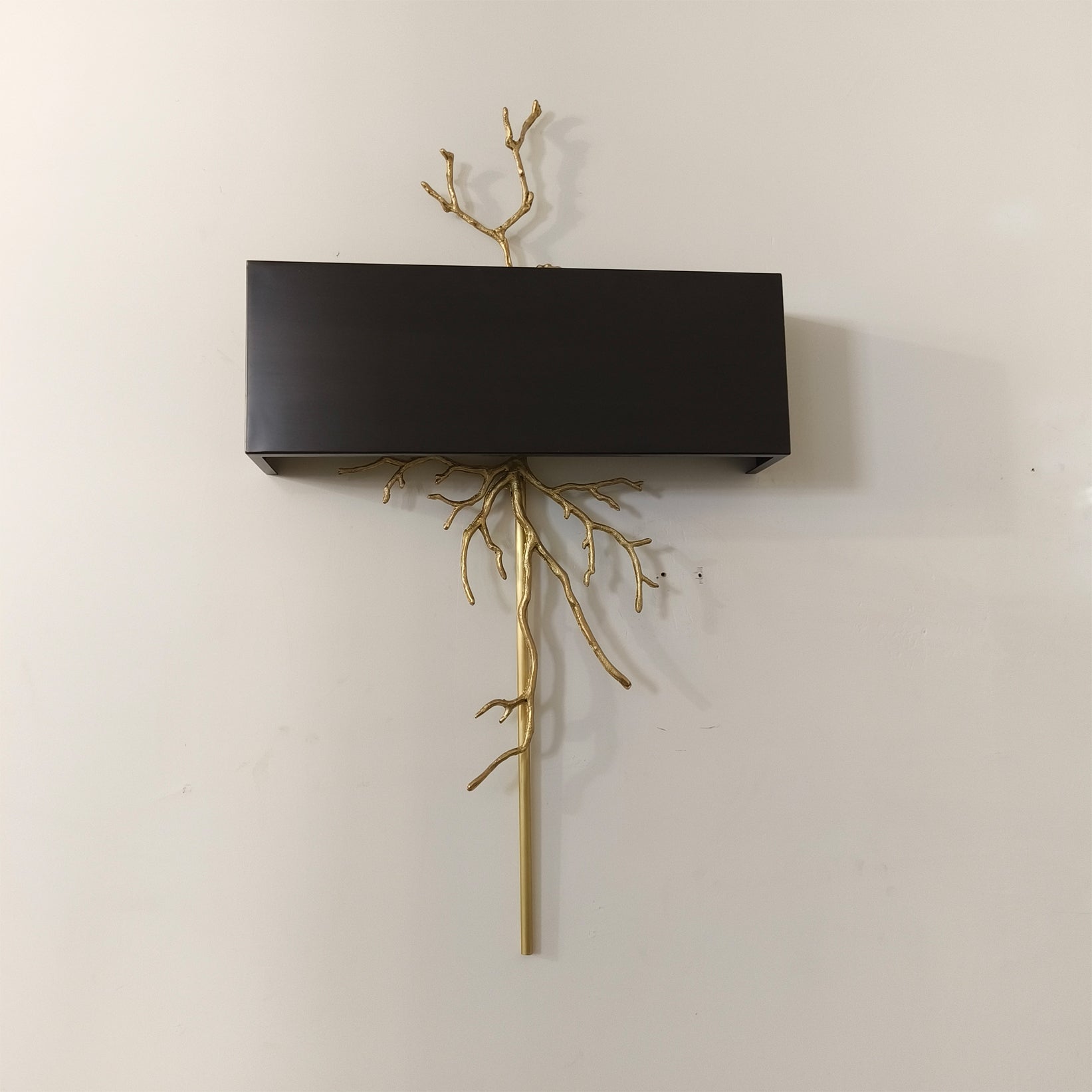 Modern Brass Branch Wall Sconce