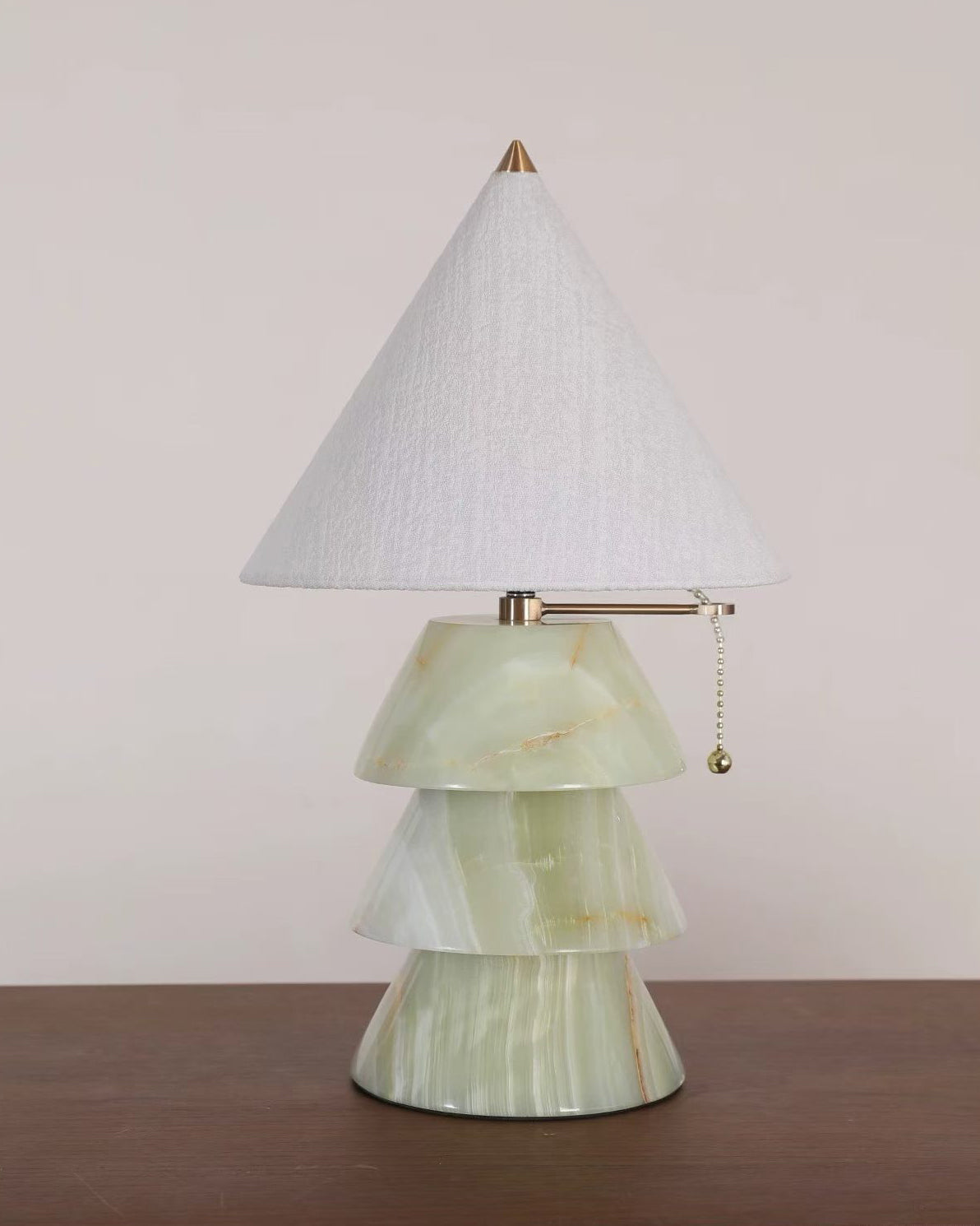 Calvrane Marble Pyramid Table Lamp