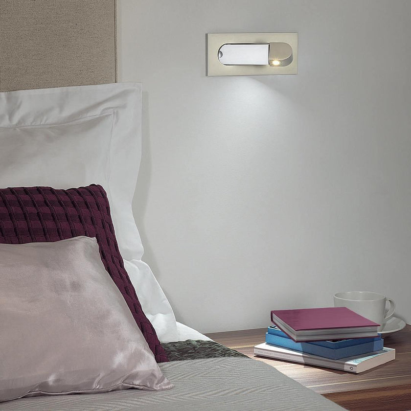 Aluminum Pop-Out Bedside Reading Light