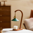 Wood Art Deco Candle Warmer Lamp