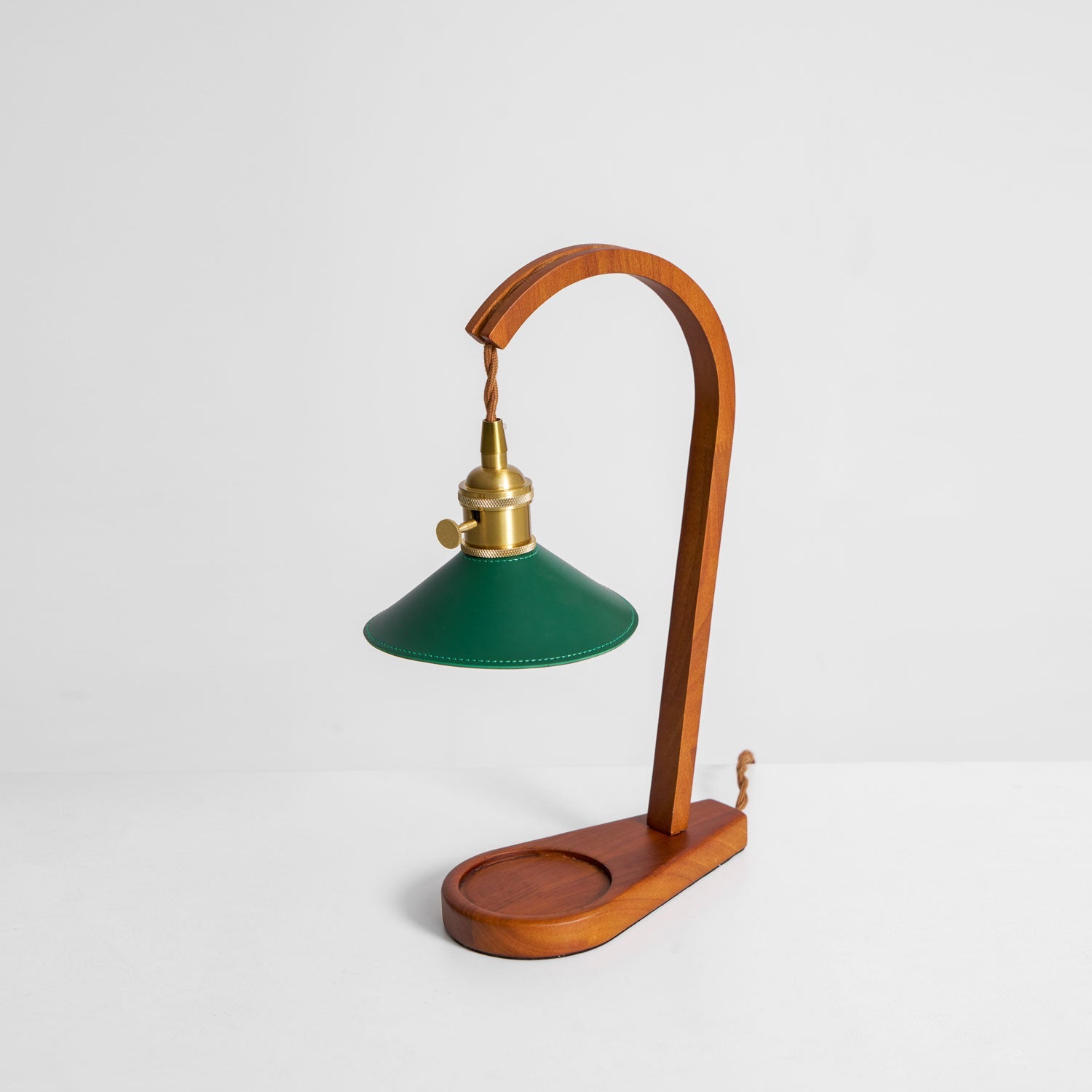 Wood Art Deco Candle Warmer Lamp