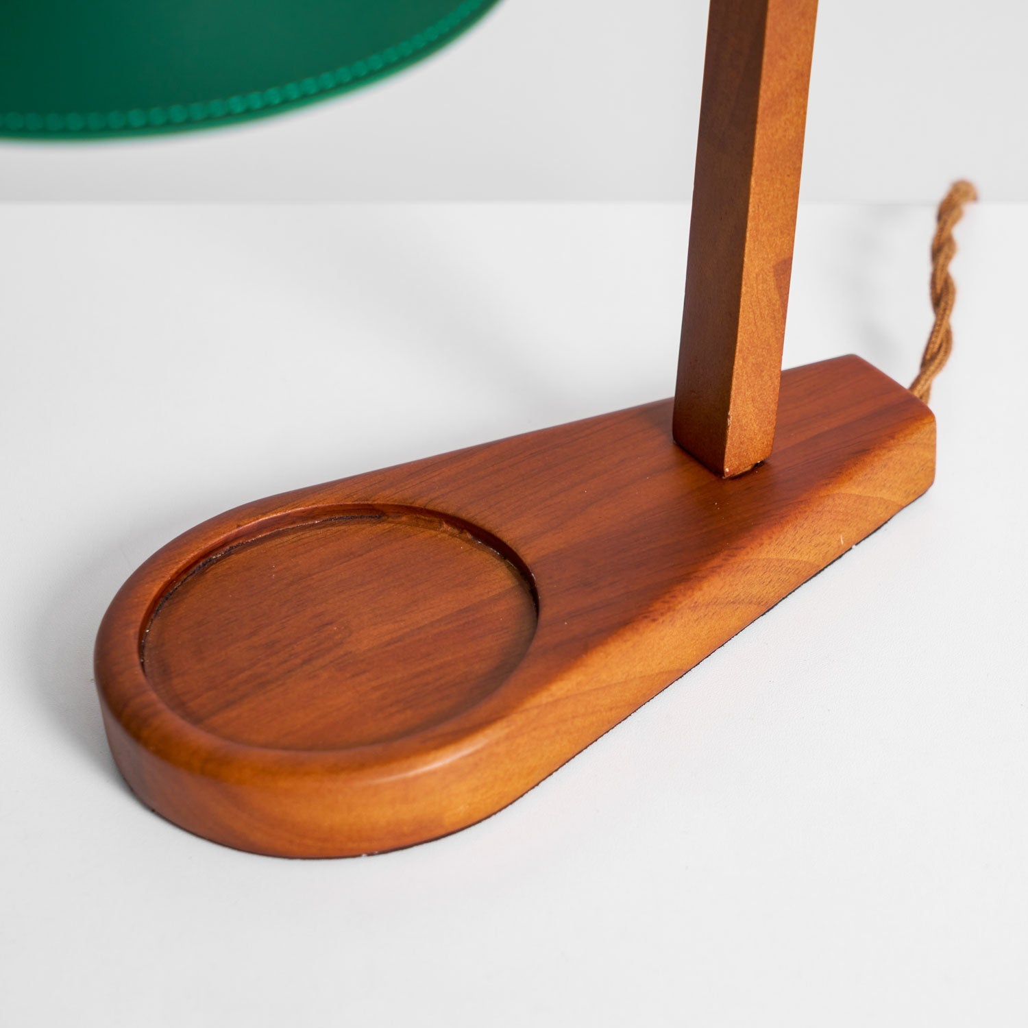 Wood Art Deco Candle Warmer Lamp