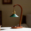 Wood Art Deco Candle Warmer Lamp