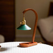 Wood Art Deco Candle Warmer Lamp