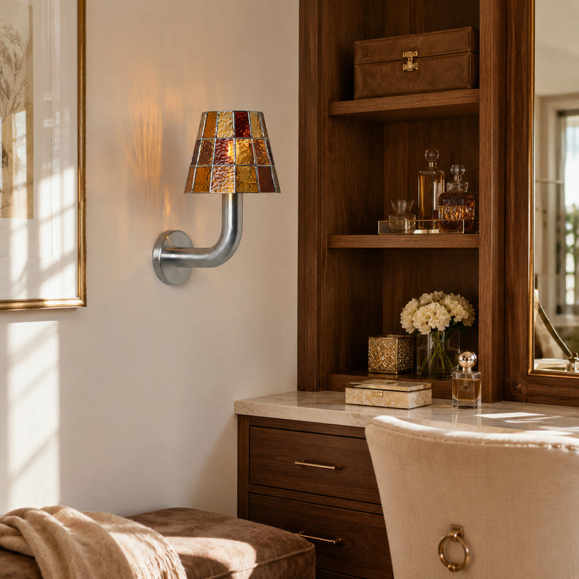 Calvrane Glass Mosaic Wall Sconce