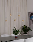 Glass Orb Cascade Chandelier