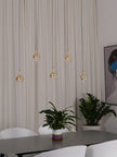 Glass Orb Cascade Chandelier
