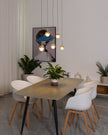 Glass Orb Cascade Chandelier