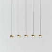 Glass Orb Cascade Chandelier