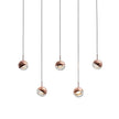 Glass Orb Cascade Chandelier