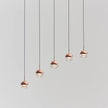 Glass Orb Cascade Chandelier