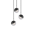 Glass Orb Cascade Chandelier