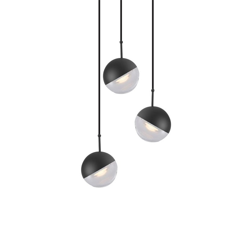 Glass Orb Cascade Chandelier