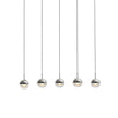 Glass Orb Cascade Chandelier