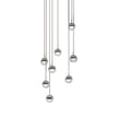Glass Orb Cascade Chandelier