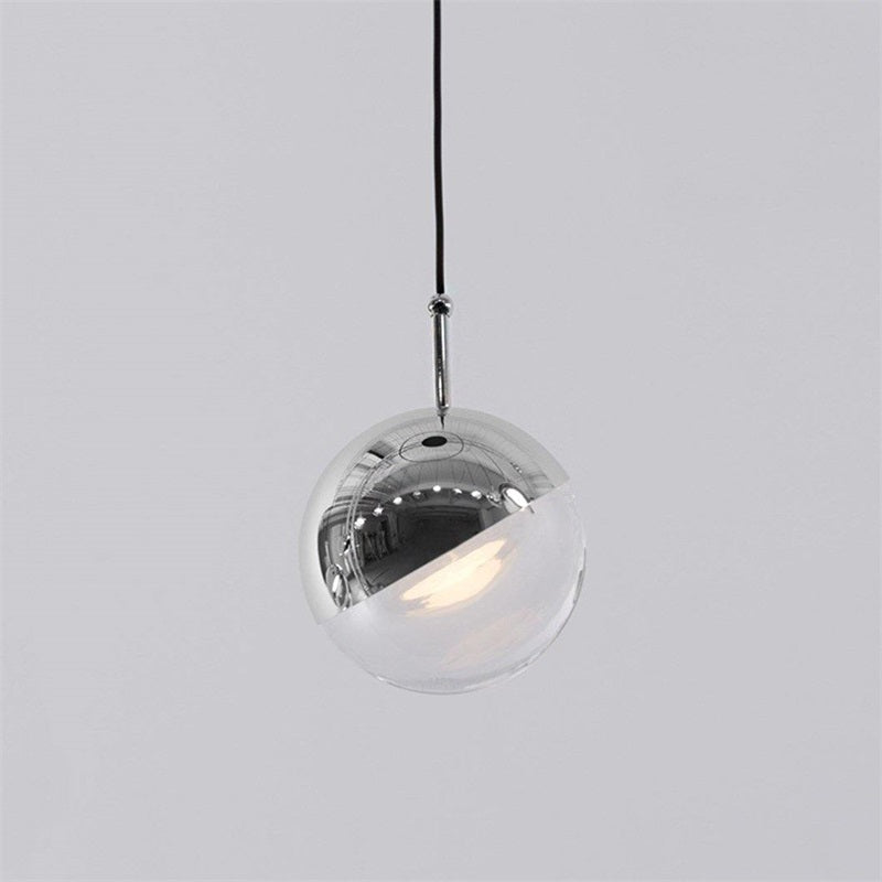 Glass Orb Cascade Chandelier