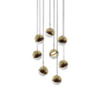 Glass Orb Cascade Chandelier