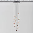 Glass Orb Cascade Chandelier