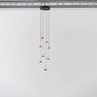 Glass Orb Cascade Chandelier
