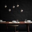 Glass Orb Cascade Chandelier
