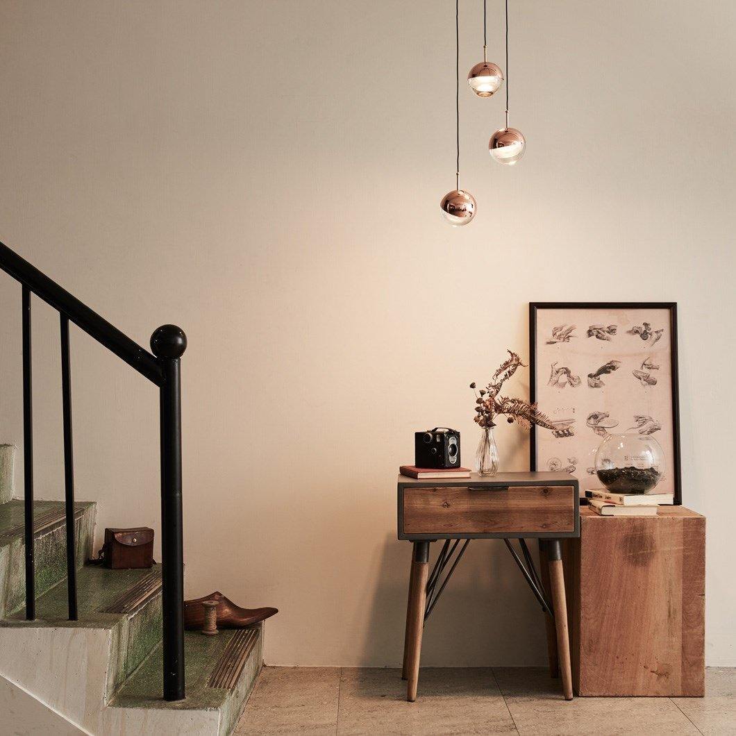 Glass Orb Cascade Chandelier