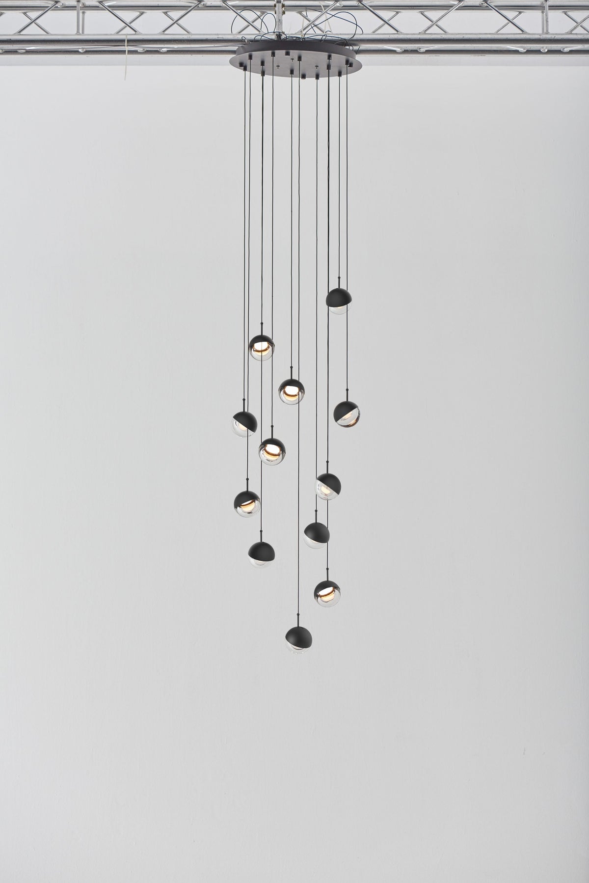 Acrylic Sphere Rotating Pendant Light