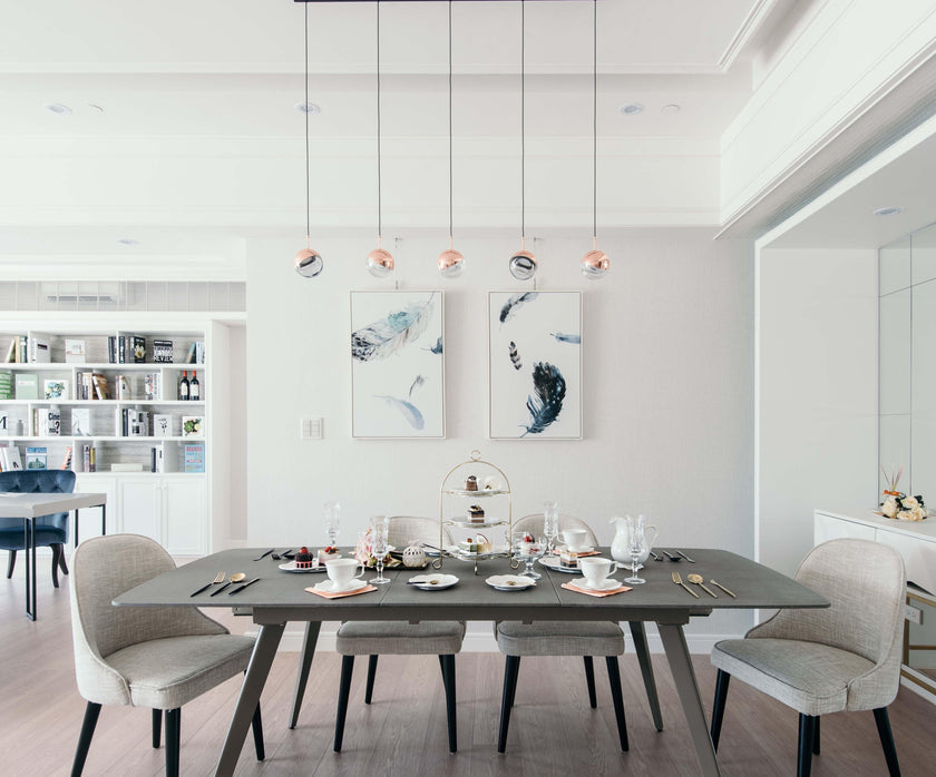 Acrylic Sphere Rotating Pendant Light